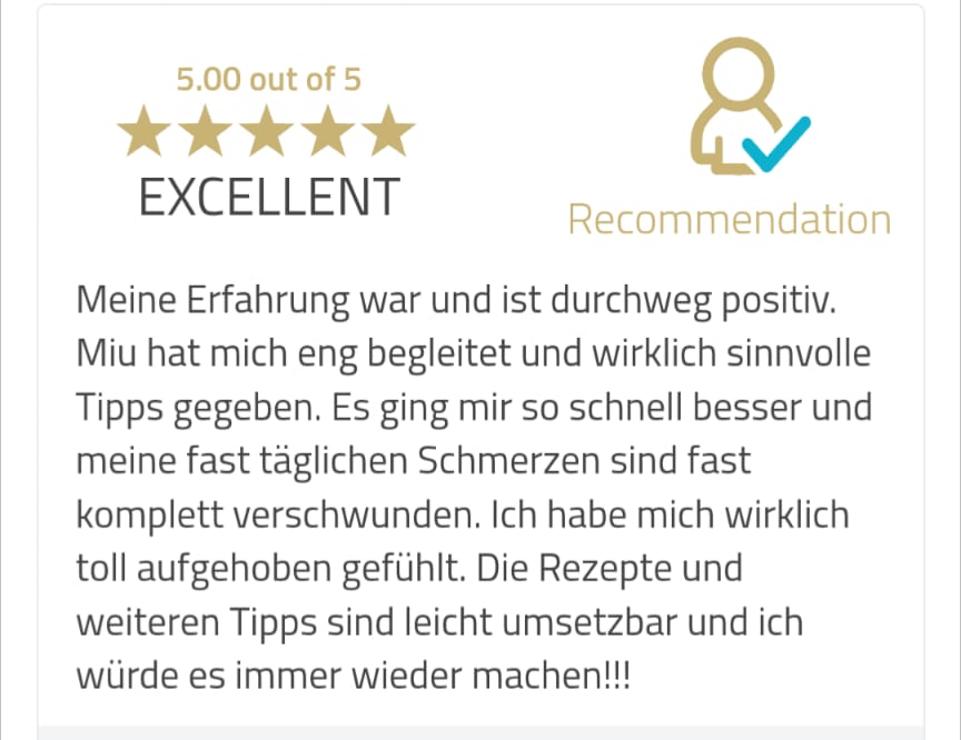 Echte Kundenbewertung zum Fruchtbarkeitsweg-Guide