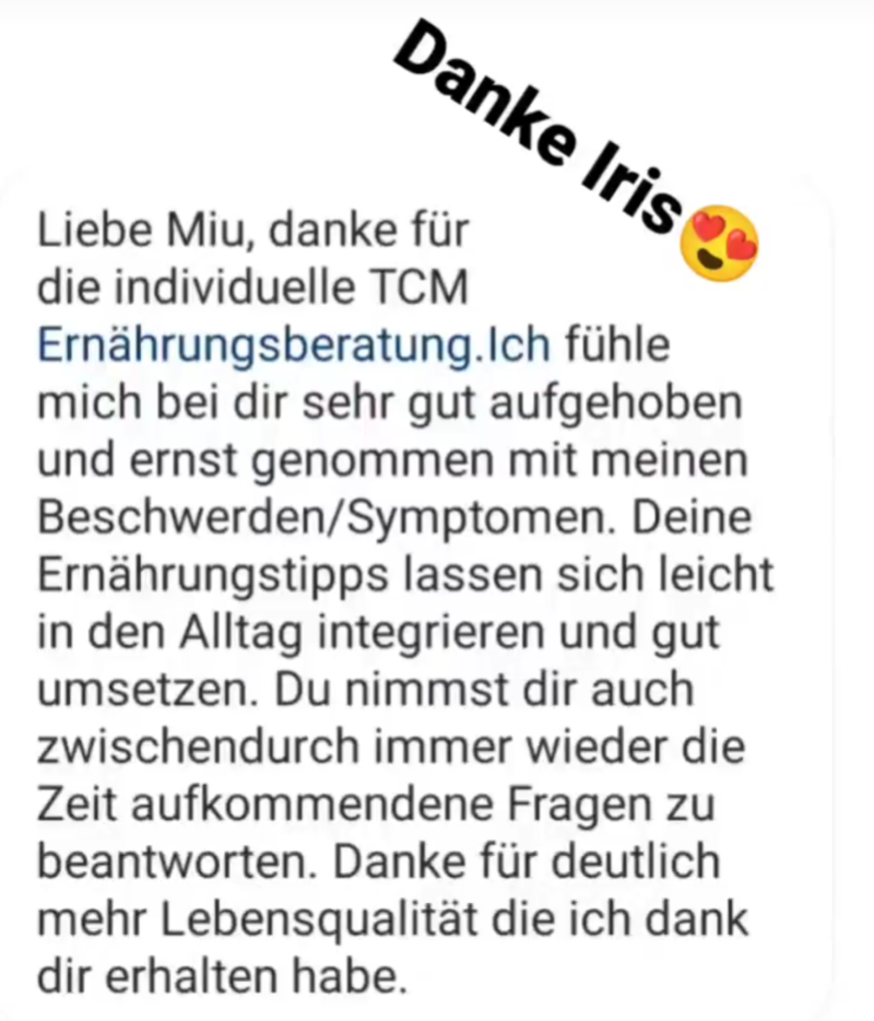 Echte Kundenbewertung: sich bei Miu verstanden und ernst genommen fühlen